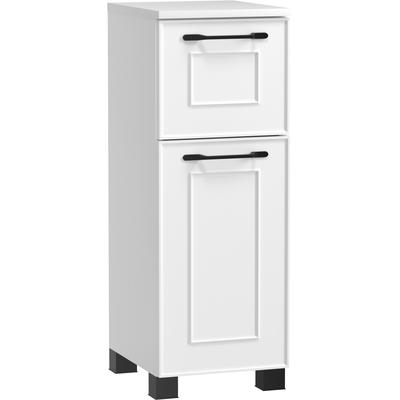 Unterschrank WELLTIME "CADIZ, gedämpfte Scharniere, Softclose-Auszug", weiß (matt weiß), B:30cm H:79cm T:35cm, MDF, Schränke, Unterschrank