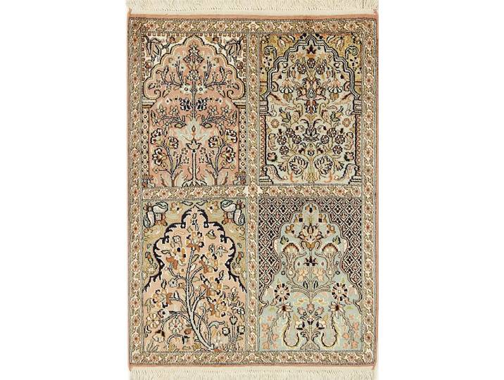 Kaschmir Seide Teppich 68x94 Handgeknüpft Orientteppich Seide