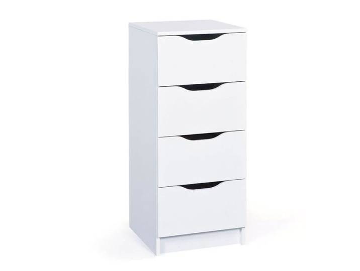 Chiffonnier 4 Tiroirs Design  Tilda  41cm Blanc