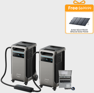 2× Anker SOLIX F3800 Plus + 10-Circuit Manual Transfer Switch