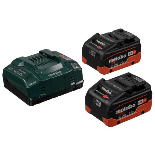 Metabo Basis-Set 2x 18V 5,5 Ah LiHD