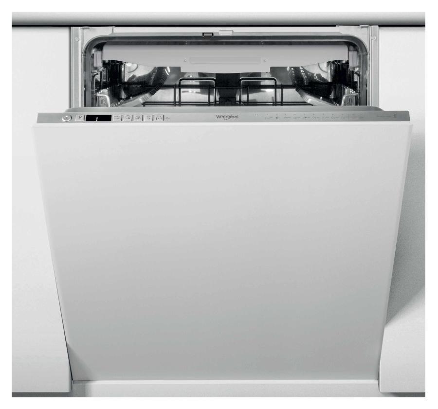 Whirlpool WIS 7030 PEF, Halb integriert, Standardgröße (60 cm), Edelstahl, Tasten, 1,3 m, 1,55 m