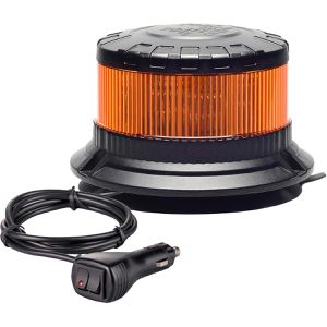 Berger&Schröter Warnleuchte orange, mit 360° LED, mit 12 V, Magnetfuß & Lichtsensor, ECE R65, Rundumkennleuchte