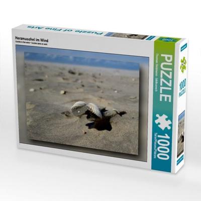 CALVENDO Puzzle Herzmuschel im Wind | 1000 Teile Lege-Größe 64x48cm Foto-Puzzle für glückliche Stunden