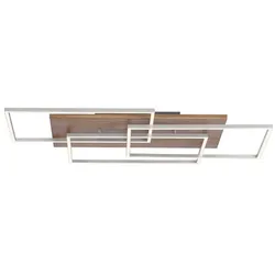 Paul Neuhaus LED-Deckenleuchte Palma Alu, Eisen, Stahl & Metall Silber