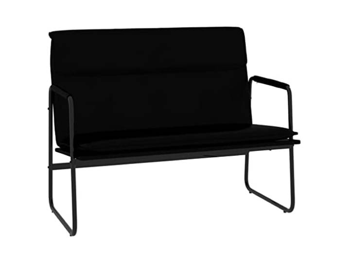 Makastle Sitzbank Schwarz 100x64x80 cm Kunstleder