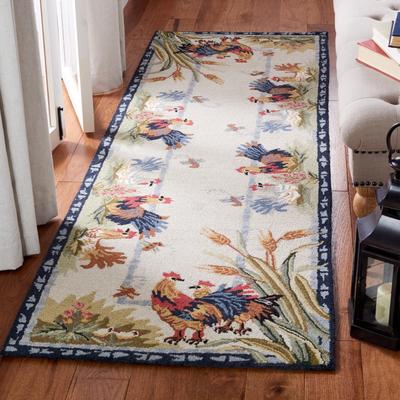 SAFAVIEH Handmade Chelsea Chelsy French Country Rooster Wool Rug
