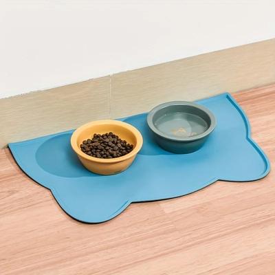 Uplift Treasures Waterproof Silicone Pet Feeding Mat blue 17.32 * 9.45 In