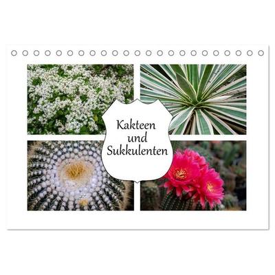 Kakteen und Sukkulenten (Tischkalender 2027 DIN A5 quer), CALVENDO Monatskalender