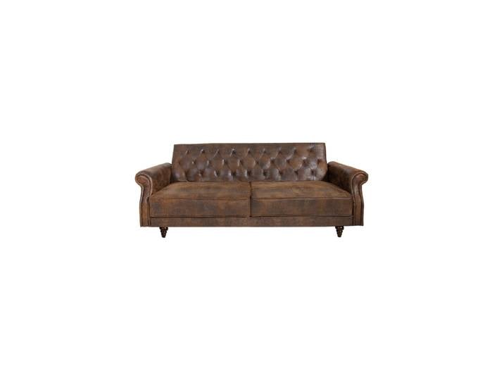 3-Sitzer Design Schlafsofa „Maison Belle“ Antikbraun Invicta Interiors