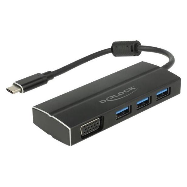 Delock USB 3.1 Gen1 Adapter Type-C Stecker (USB-C, 3 Ports) (63932)