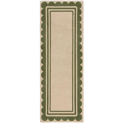 FLAIR RUGS "Lois mit Jakobsmuschelbordüre" rechteckig 10 mm Höhe mit Jakobsmuschelbordüre