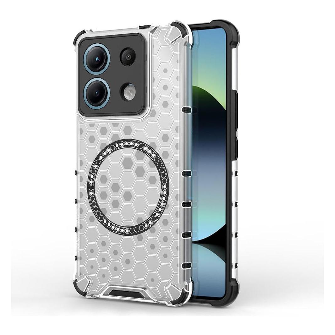 Techsuit - HoneyComb Shield MagSafe - Xiaomi Redmi Note 14S - White (Xiaomi Redmi Note 14) (57967643)