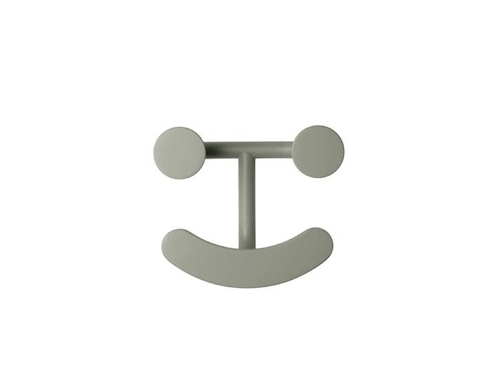 Fritz Hansen - Happy Hook Wandhaken, graugrün