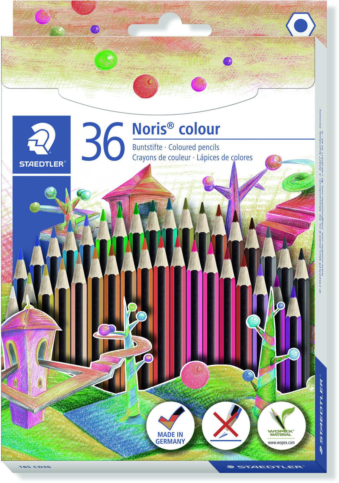 STAEDTLER Buntstifte Mehrfarbig 185 CD36