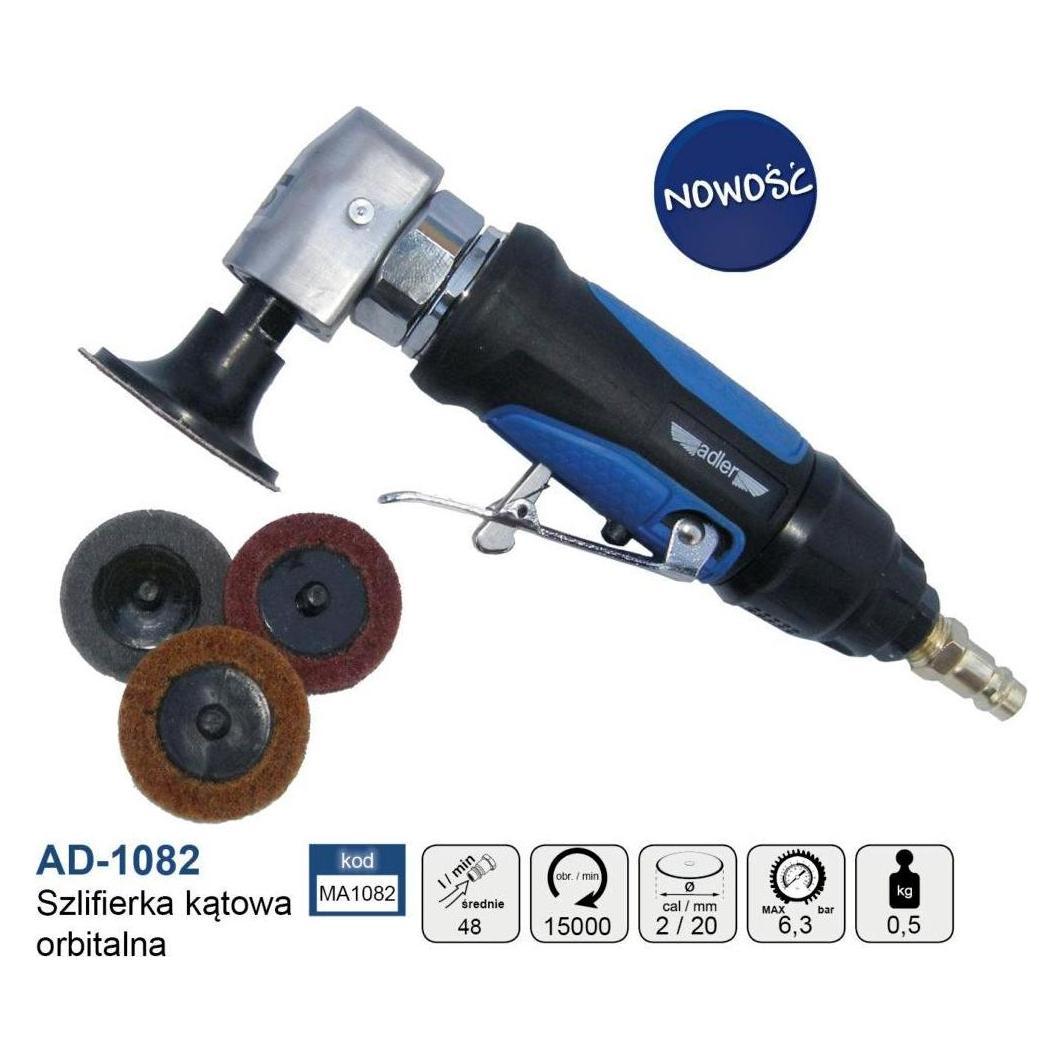 Adler Szlifierka Mimośrodowa Pneumatyczna Ad-1082 (50 mm) (MA1082)