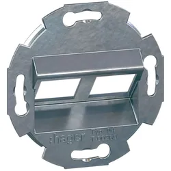 Hager GMDM042 Montagerahmen 2-fach für GZDM2module RJ45 Typ 04 zu Zentralscheibe 55 GZDM2