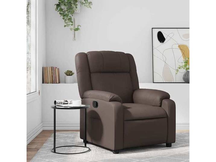 Fauteuil inclinable - 1 place - 110 kg par siège - Marron Similicuir_5932