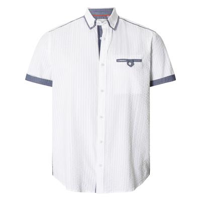 Kurzarmhemd BABISTA "Kurzarmhemd DOCANI", Herren, Gr. L, weit, weiß, Obermaterial: 100% Baumwolle CO., Hemden