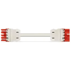 Wago 771-9975/007-102 konfektionierte Verbindungsleitung,Eca,Buchse Stecker,rot 7719975007102