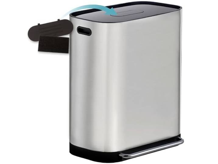 Homra Tretmülleimer Küche 2x30l Edelstahl Softclose Geruchsdicht