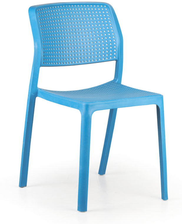 B2B Partner Plastik-Esszimmerstuhl NELA, blau