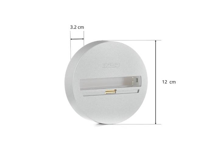 Eutrac Monopoint, Aufbaumontage, 3-Phasen, silber 3-Phasen Monopoint, alu / grau / zink