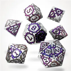 Glass Staff Steelheart Metal RPG Dice Set
