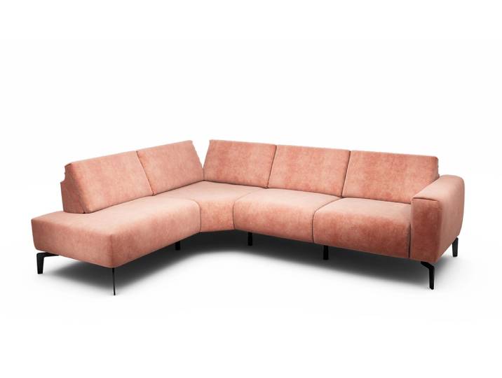 Ecksofa Cosy1, Sensoo, rosegold, Textil