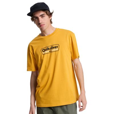 T-Shirt QUIKSILVER "EV Starting Grid", Herren, Gr. S, mineral gelb, Obermaterial: 70% Baumwolle, 30% Baumwolle., Shirts T-Shirt