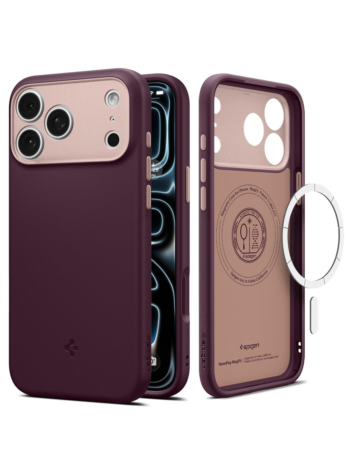 Spigen Nano Pop MagSafe - burgundy bean - iPhone 18 Pro/17 Pro