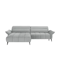 Twist Ecksofa mit Kopfteilverstellung Cavani ¦ grau ¦ Maße (cm): B: 272 H: 95 T: 180.0