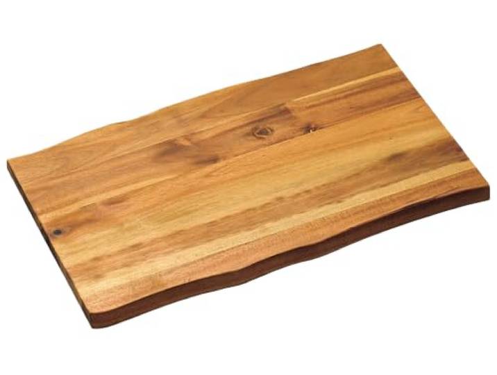 KESPER Schneid- und Servierbrett, Material: Akazienholz, Maße: 45 x 27 x 2 cm, Farbe: Braun, Natur 28502
