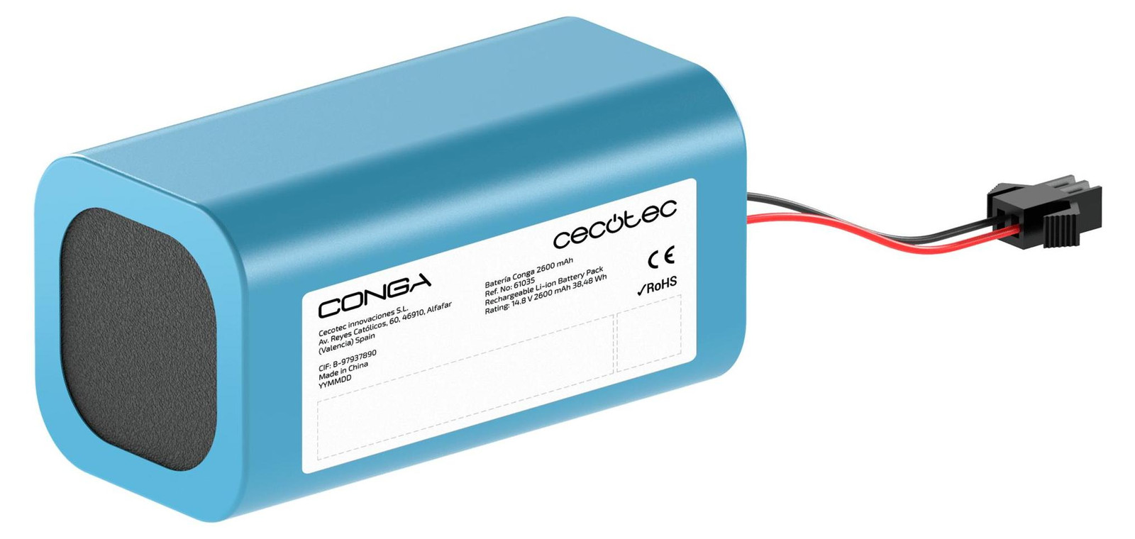 Cecotec batterij voor Conga, 2600 mAh