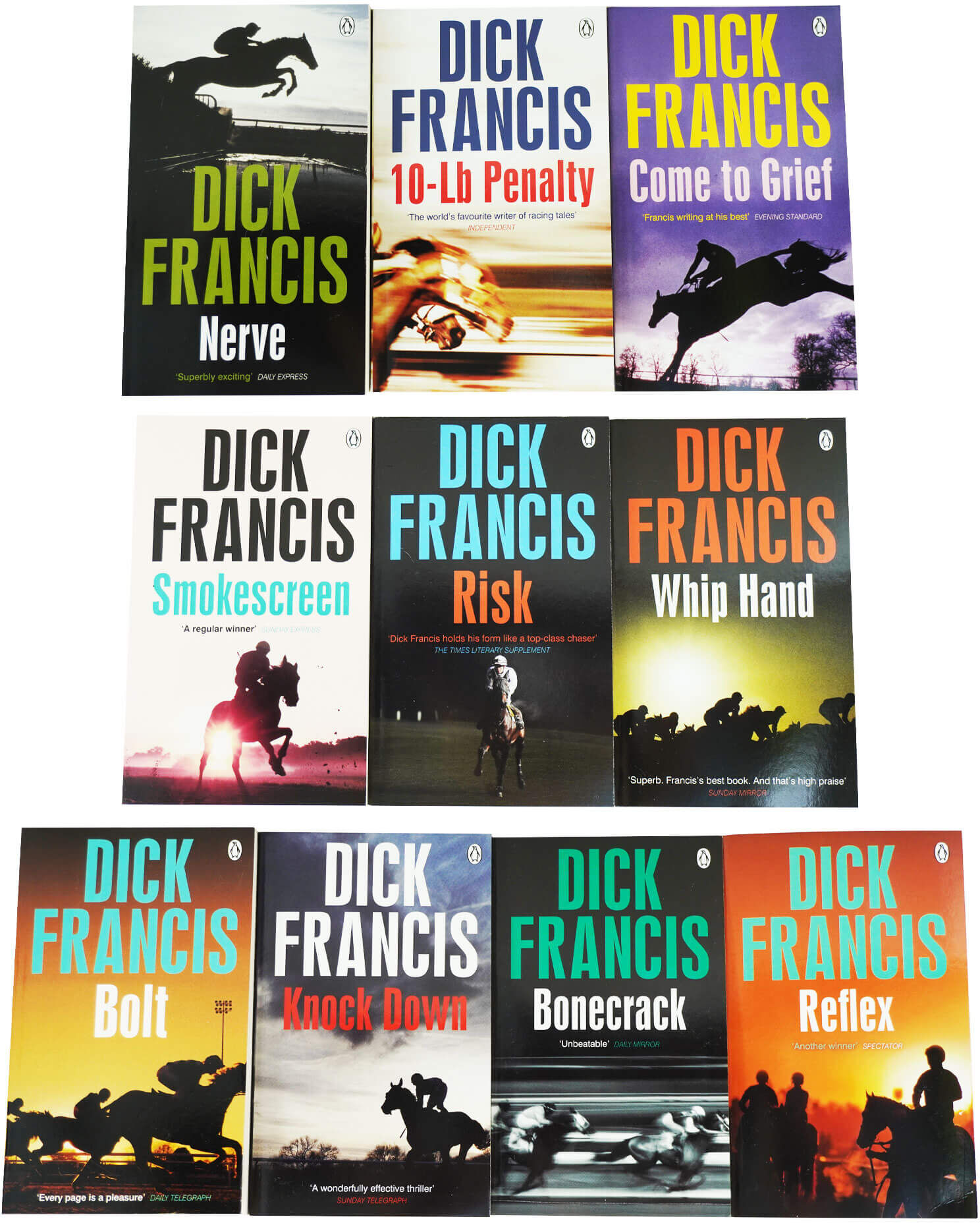 Dick Francis Thriller Collection 10 Books Set - Fiction - Paperback Penguin