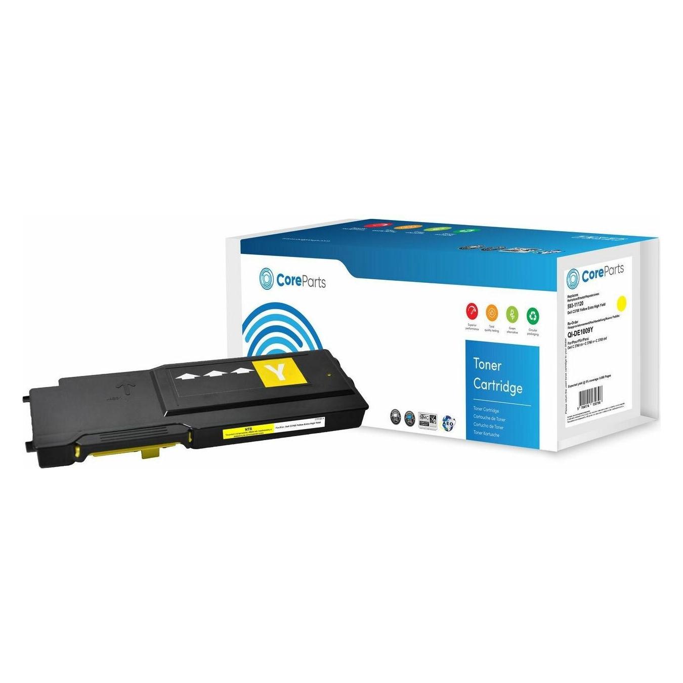 CoreParts Toner Yellow 593-11120 (Y) (QI-DE1009Y)