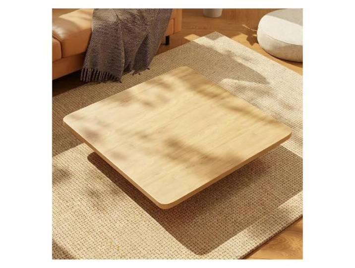 ZCXMNL Quadratische Tischplatte Aus Holz, DIY-Ersatzabdeckung for Die Küchenrenovierung, Hitze- Und Kratzfest for Restaurants/Cafés/Bürotische(B,80x80cm)