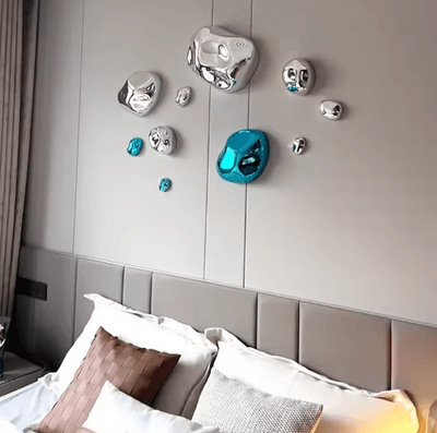 Inspire Picks Modern Abstract Stone Wall Decor Minimalist Hanging Ornament For Home setd.10pcs