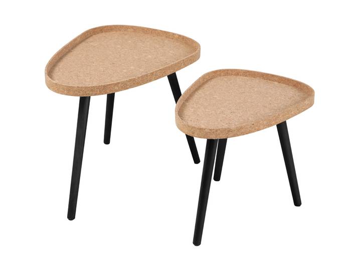 Beistelltisch 2er-Set Siri natur MDF B 50 H 44 cm