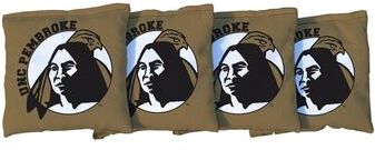 Skip's Garage North Carolina Pembroke Braves Black Cornhole Bags
