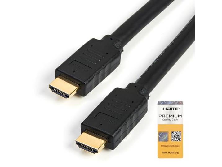 StarTech HDMM5MP Premium High-Speed HDMI Kabel mit Ethernet, HDMI Stecker auf Stecker, 5m, schwarz
