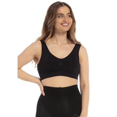 Bügelloser BH MAGIC BODYFASHION "Comfort Bra", Damen, Gr. S, N-Gr, schwarz, Obermaterial: 89% Polyamid, 11% Elasthan, unifarben, BHs, bequemer, nahtloser und bügelloser BH