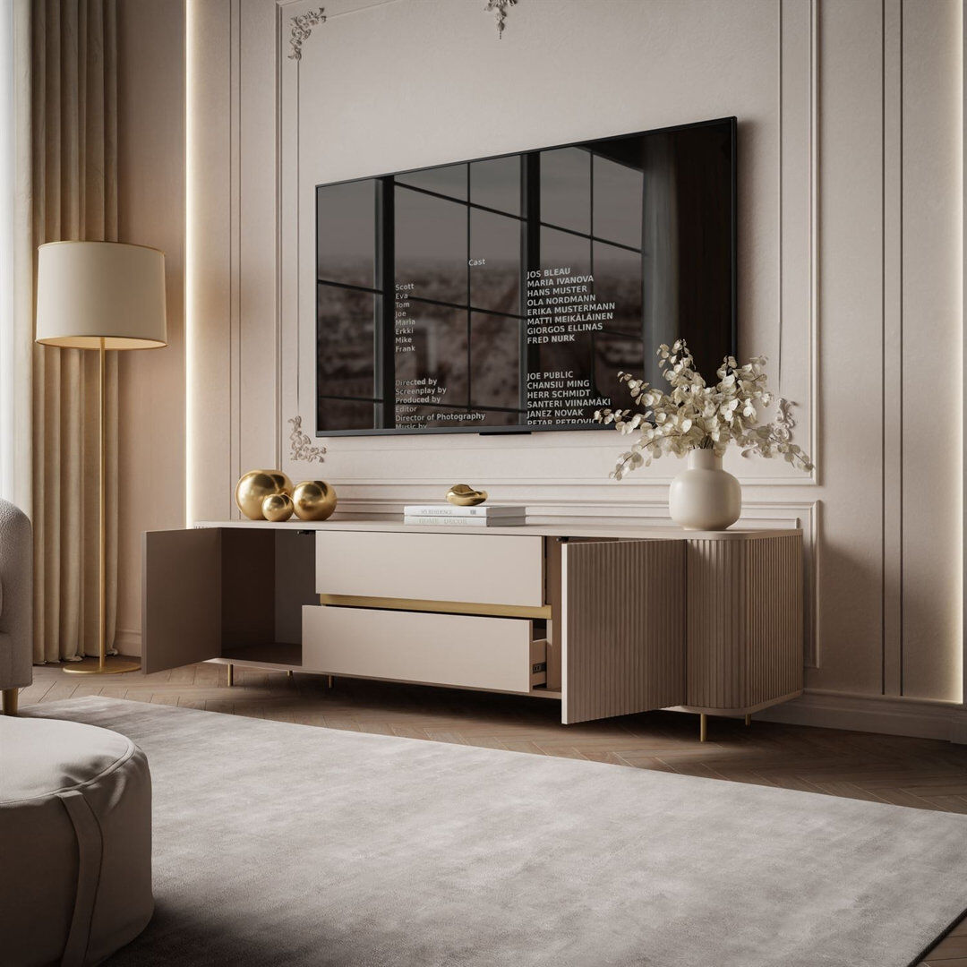 17 Stories MIRAGE TV Stand Sand Beige 70"