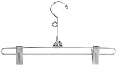 "Econoco Commercial Steel Skirt Hanger with Loop Hook, 12"" (Pack of 100)"