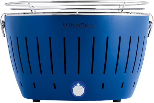 LotusGrill LG G34 U BL - Barbecue portable pour l'extérieur - Coque bleue