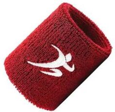 Multisell Products Hub Breathable Sports Wristband, Elastic Sweat Band, Protective Gear For Running, Badminton, Unisex Wrist Protector red