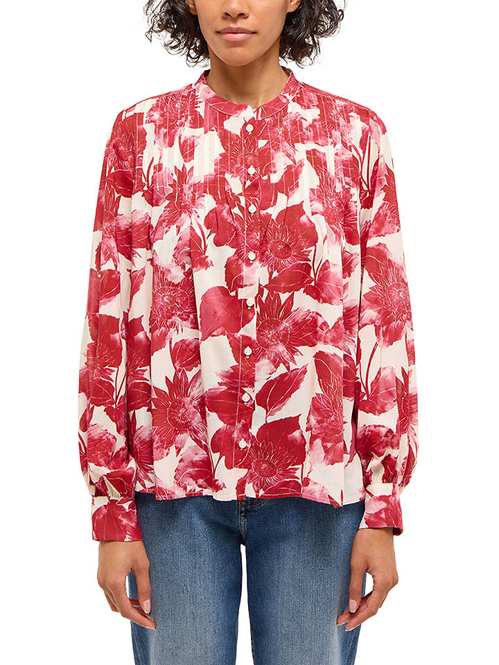 Mustang Bluse "Feminine" in Rot - 42