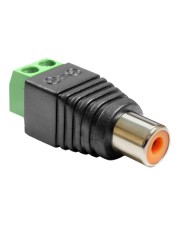 Delock Adapter RCA female > Terminal Block Video- / Audio-Adapter Component Video / Audio 2-polige Klemmleiste W bis W (65418)
