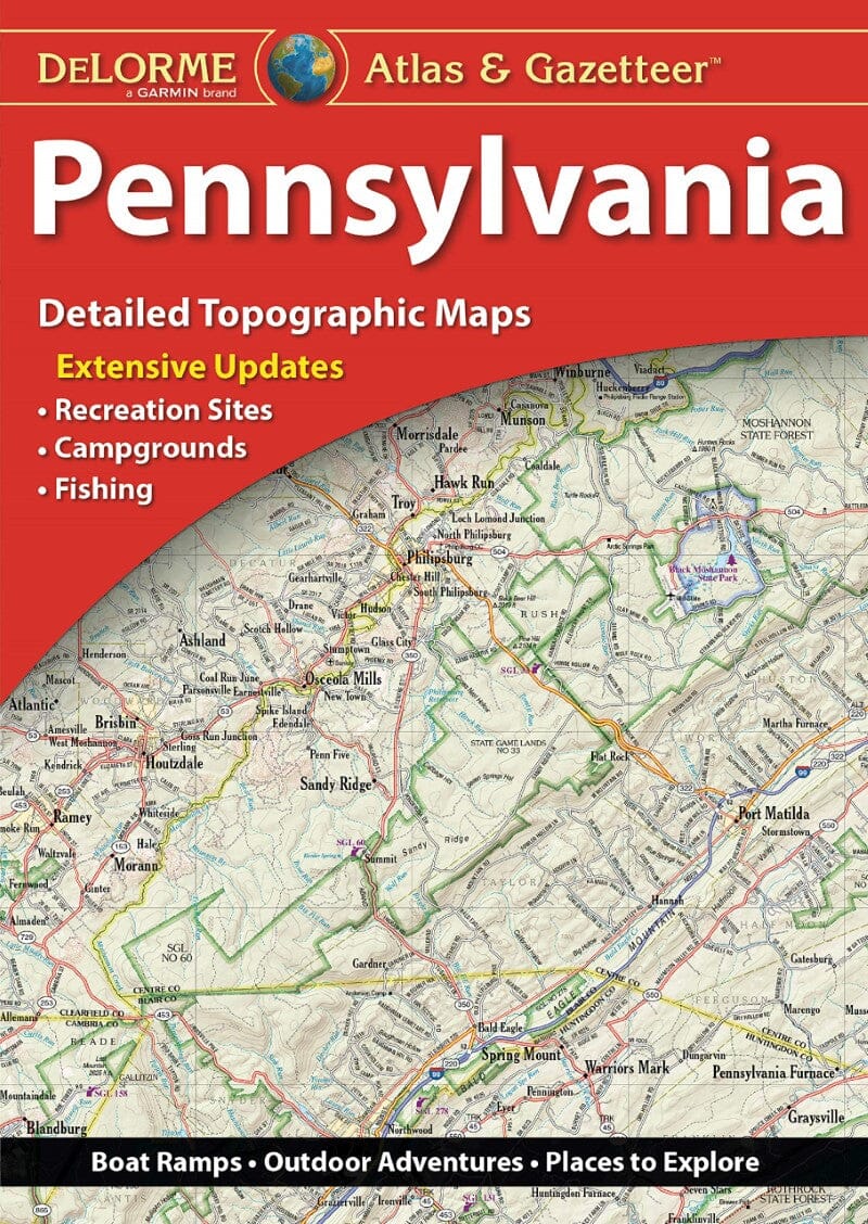 Atlas et répertoire géographique - Pennsylvanie   DeLorme