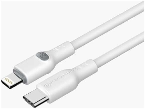 Powertrend Ladekabel Usb-C Til Lightning 2m, Hvid